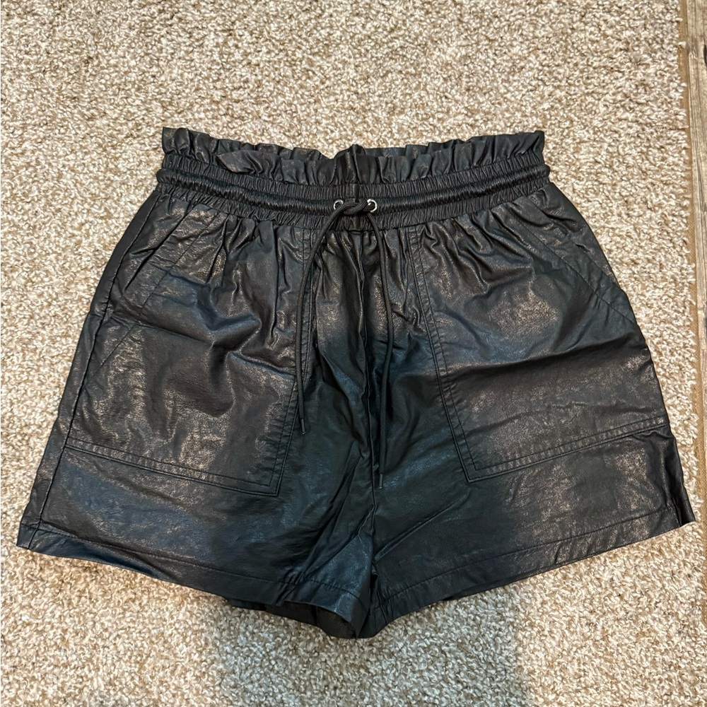 fab'rik High Waist Black Shorts